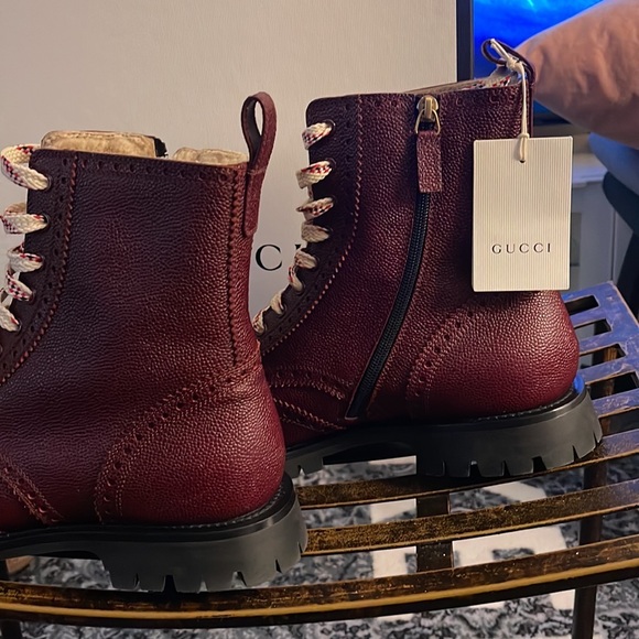 Gucci Brogue Boot. Mens Sz 12. Wool lined - Picture 3 of 5